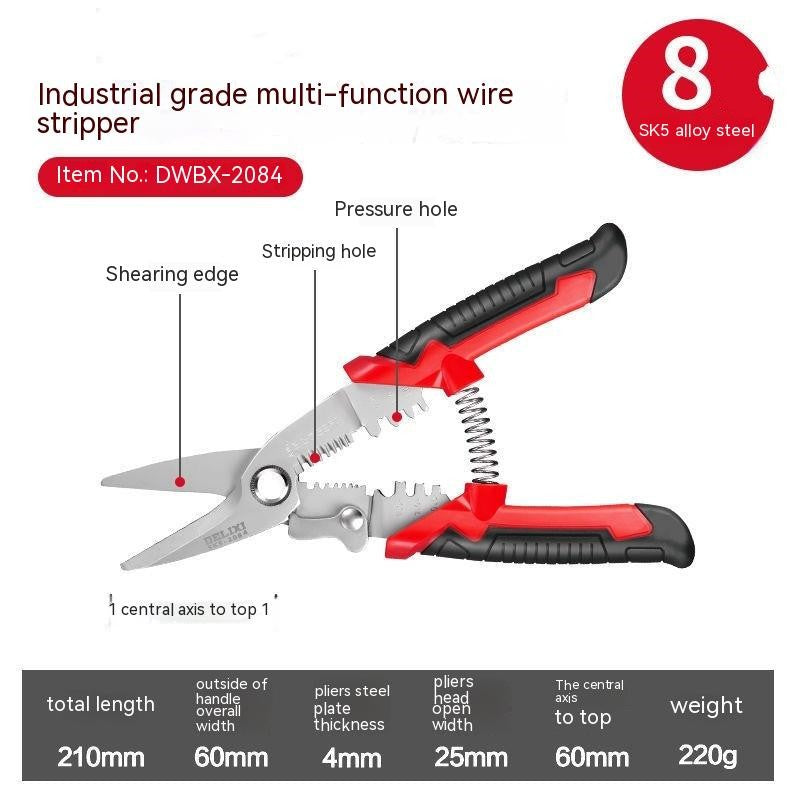 Wire Stripper Multifunctional Electrician Wire Crimper